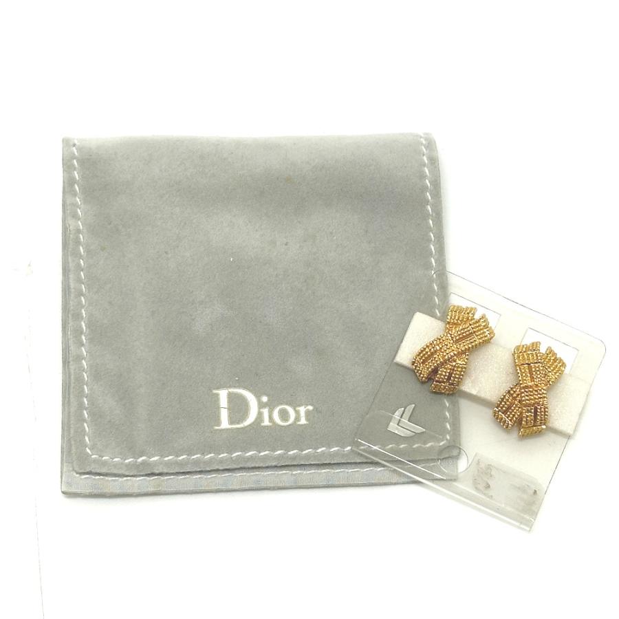 美品 Dior ディオール クロスデザイン イヤリング ゴールド レディース【中古】 |  | 06