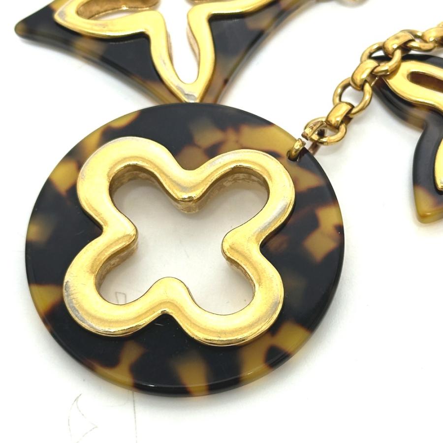 LOUIS VUITTON ルイヴィトン M65087 ビジューサック アンソレンス キーリング バッグチャーム ブラウン×ゴールド レディース【中古】 | LOUIS VUITTON | 01