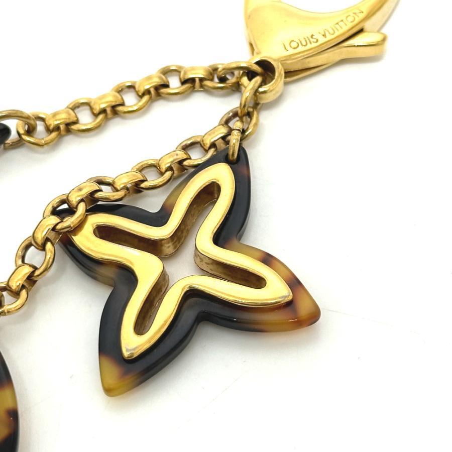 LOUIS VUITTON ルイヴィトン M65087 ビジューサック アンソレンス キーリング バッグチャーム ブラウン×ゴールド レディース【中古】 | LOUIS VUITTON | 03