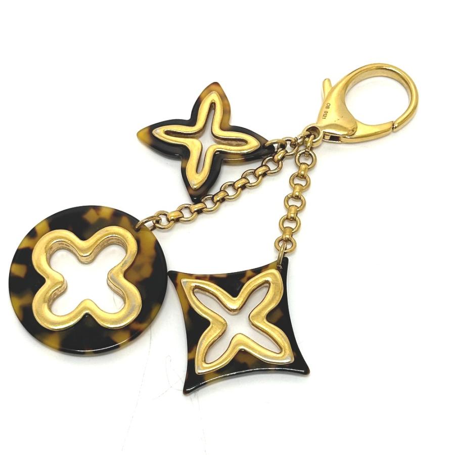 LOUIS VUITTON ルイヴィトン M65087 ビジューサック アンソレンス キーリング バッグチャーム ブラウン×ゴールド レディース【中古】 | LOUIS VUITTON | 04