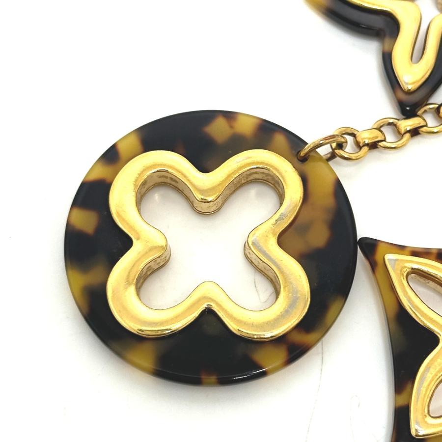 LOUIS VUITTON ルイヴィトン M65087 ビジューサック アンソレンス キーリング バッグチャーム ブラウン×ゴールド レディース【中古】 | LOUIS VUITTON | 06