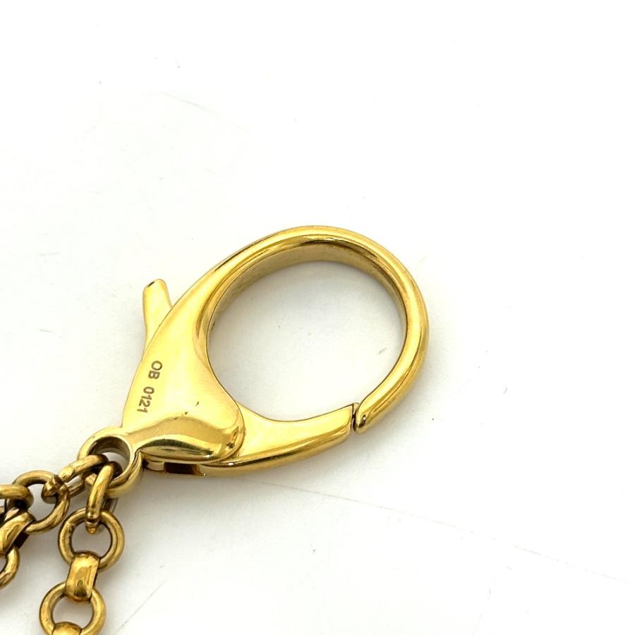 LOUIS VUITTON ルイヴィトン M65087 ビジューサック アンソレンス キーリング バッグチャーム ブラウン×ゴールド レディース【中古】 | LOUIS VUITTON | 09