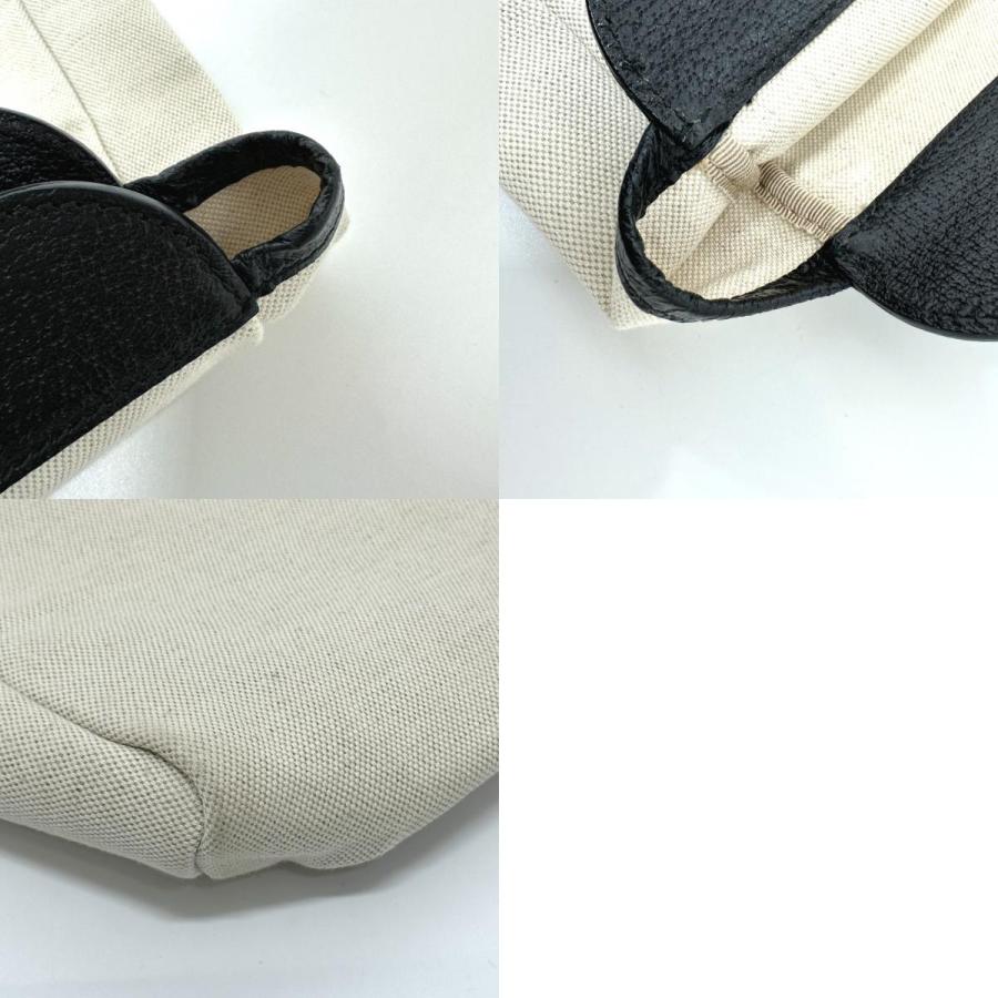 GUCCI グッチ 284156 クレストロゴ カバン ハンドバッグ ベージュ×ブラック レディース【中古】 | GUCCI | 09
