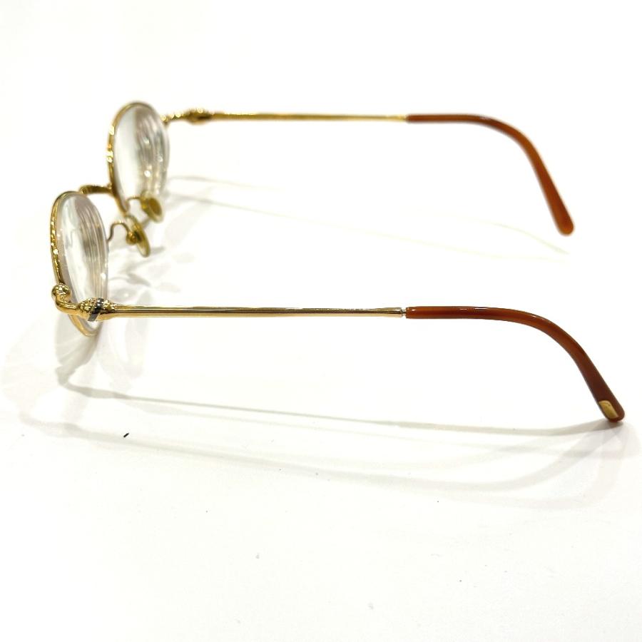 CARTIER カルティエ トリニティ メガネ アイウェア 度あり 眼鏡 ゴールド レディース【中古】 | Cartier | 01
