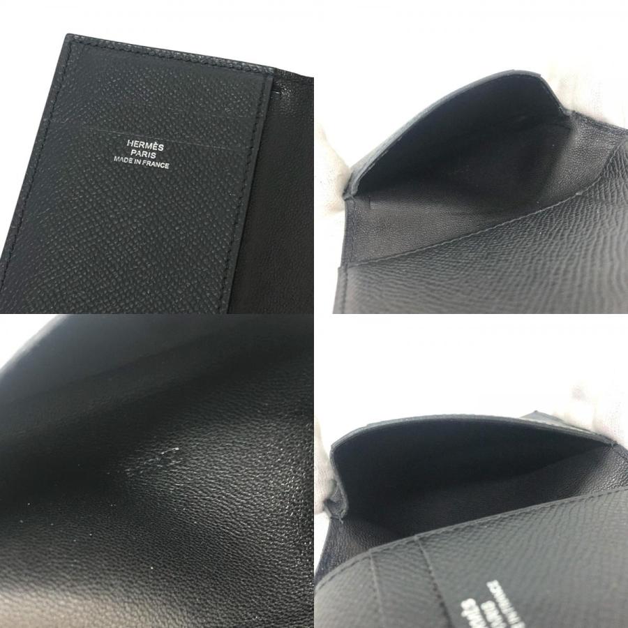 HERMES エルメス MC2 2つ折り パスケース 定期入れ カードケース ブラック レディース【中古】 | HERMES | 08