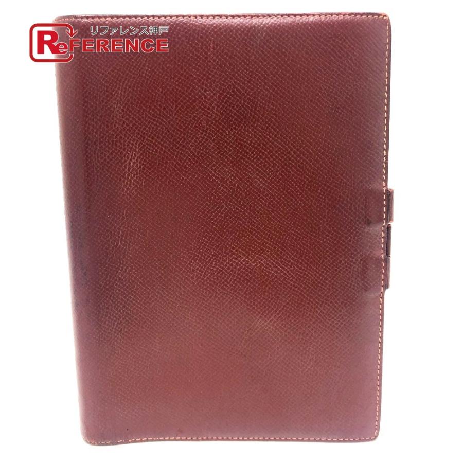 HERMES エルメス アジェンダGM ノートカバー アジェンダカバー 手帳カバー ルージュアッシュ レディース【中古】 | HERMES