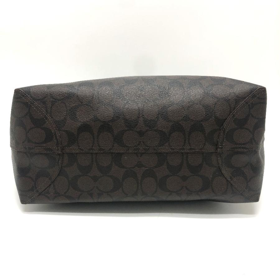 COACH コーチ シグネチャー カバン ハンドバッグ 肩掛け トートバッグ ブラウン レディース【中古】 | COACH | 04