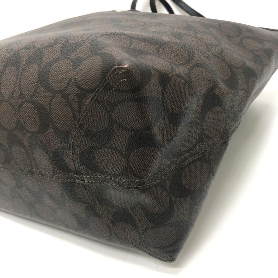 COACH コーチ シグネチャー カバン ハンドバッグ 肩掛け トートバッグ ブラウン レディース【中古】 | COACH | 05
