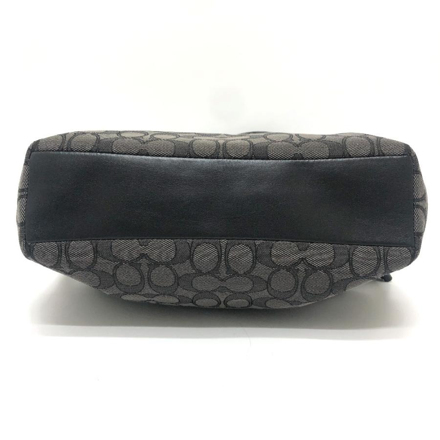 COACH コーチ F58283 シグネチャー スモール ケルシー サッチェル カバン 2WAY ショルダー ハンドバッグ ブラック レディース【中古】 | COACH | 04