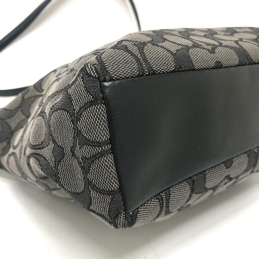 COACH コーチ F58283 シグネチャー スモール ケルシー サッチェル カバン 2WAY ショルダー ハンドバッグ ブラック レディース【中古】 | COACH | 06