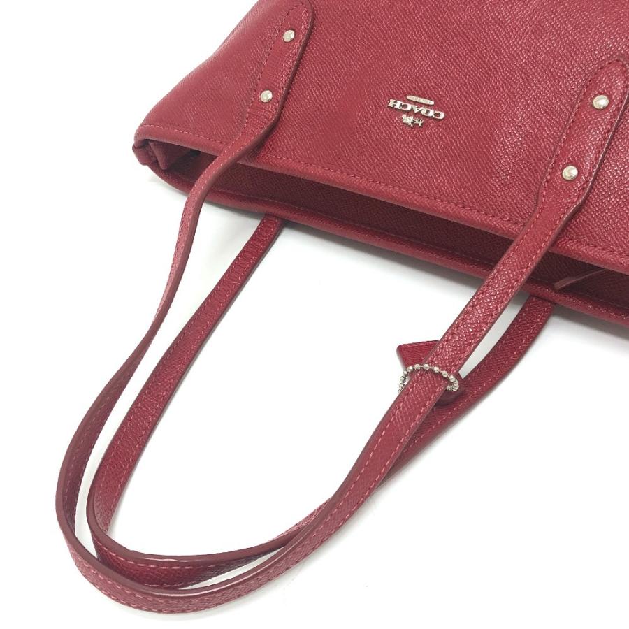 COACH コーチ F22967 オックスブラッド カバン ハンドバッグ 肩掛け トートバッグ レッド レディース【中古】 | COACH | 07