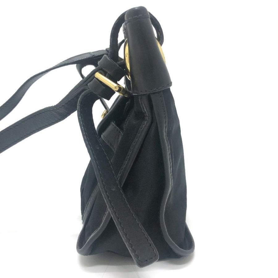 HUNTING WORLD ハンティングワールド ロゴ ポシェット カバン バッグ ショルダーバッグ ブラック レディース【中古】 |  | 02