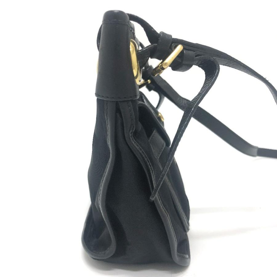 HUNTING WORLD ハンティングワールド ロゴ ポシェット カバン バッグ ショルダーバッグ ブラック レディース【中古】 |  | 03