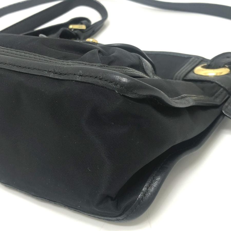 HUNTING WORLD ハンティングワールド ロゴ ポシェット カバン バッグ ショルダーバッグ ブラック レディース【中古】 |  | 05