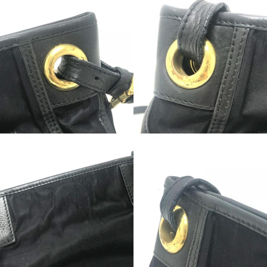 HUNTING WORLD ハンティングワールド ロゴ ポシェット カバン バッグ ショルダーバッグ ブラック レディース【中古】 |  | 08