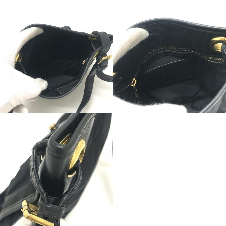 HUNTING WORLD ハンティングワールド ロゴ ポシェット カバン バッグ ショルダーバッグ ブラック レディース【中古】 |  | 09