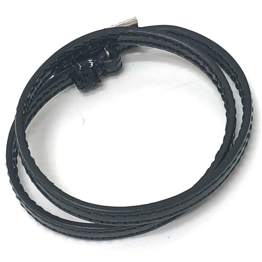 GUCCI グッチ 623237 Gロゴ ラインストーン チョーカー アクセサリー バングル ベルト 腕輪  ブレスレット ブラック レディース【中古】 | GUCCI | 03