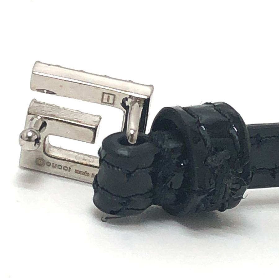 GUCCI グッチ 623237 Gロゴ ラインストーン チョーカー アクセサリー バングル ベルト 腕輪  ブレスレット ブラック レディース【中古】 | GUCCI | 05