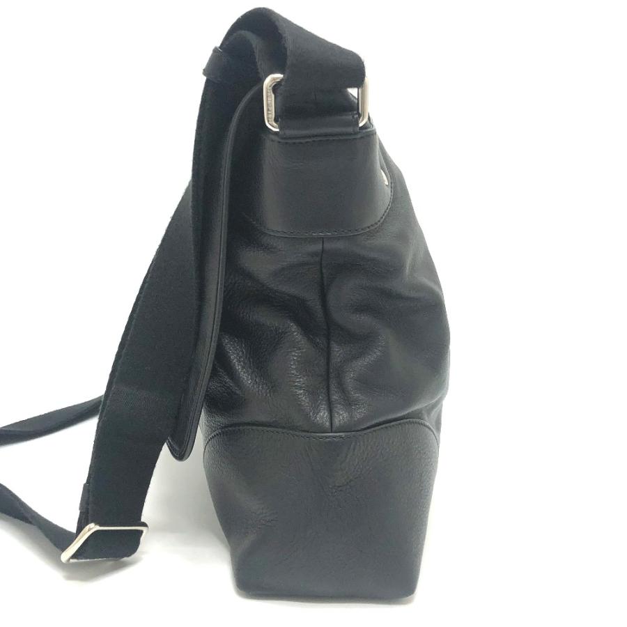 DOLCE&GABBANA ドルチェアンドガッバーナ ロゴプレート フラップ メッセンジャー 斜め掛け ショルダーバッグ ブラック レディース【中古】 |  | 02