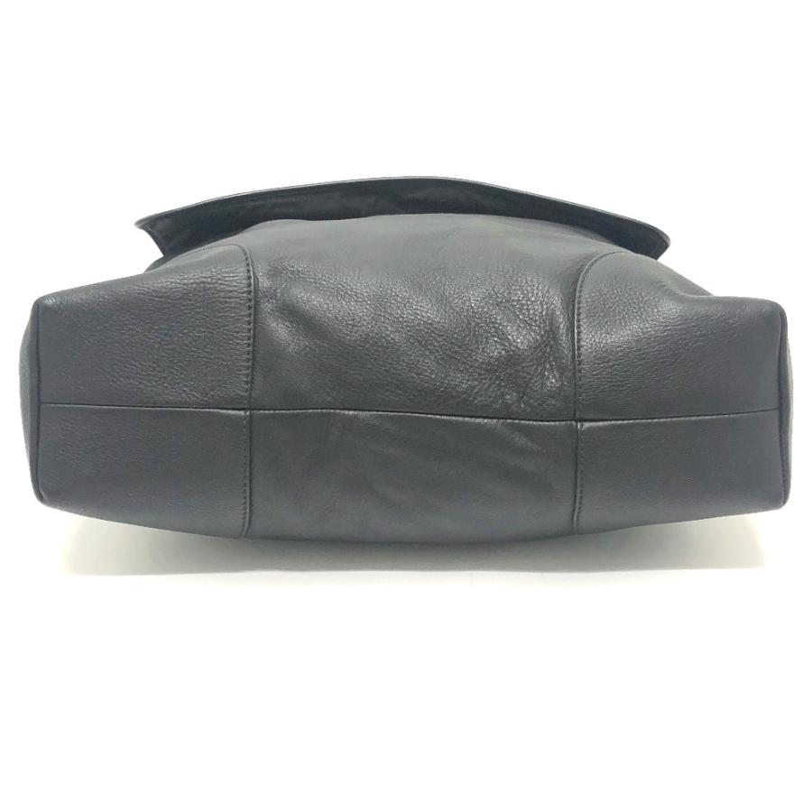 DOLCE&GABBANA ドルチェアンドガッバーナ ロゴプレート フラップ メッセンジャー 斜め掛け ショルダーバッグ ブラック レディース【中古】 |  | 04