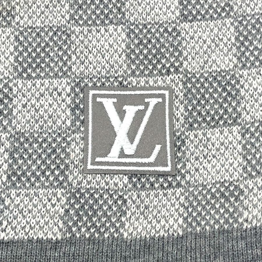 美品 LOUIS VUITTON ルイヴィトン M70517 エシャルプ・プティダミエ  アパレル マフラー ストール LVロゴ グレー レディース【中古】 | LOUIS VUITTON | 07