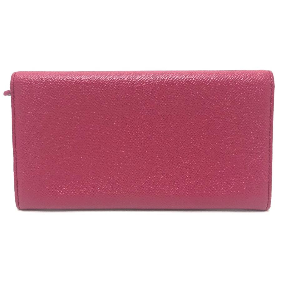 BVLGARI ブルガリ 283546 ブルガリブルガリ ロゴクリップ 2つ折り フラップ ロングウォレット 長財布 レッド系 レディース【中古】 | BVLGARI | 01