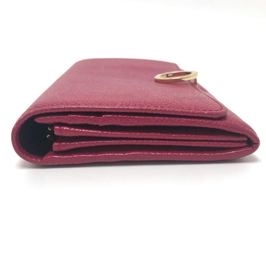 BVLGARI ブルガリ 283546 ブルガリブルガリ ロゴクリップ 2つ折り フラップ ロングウォレット 長財布 レッド系 レディース【中古】 | BVLGARI | 02