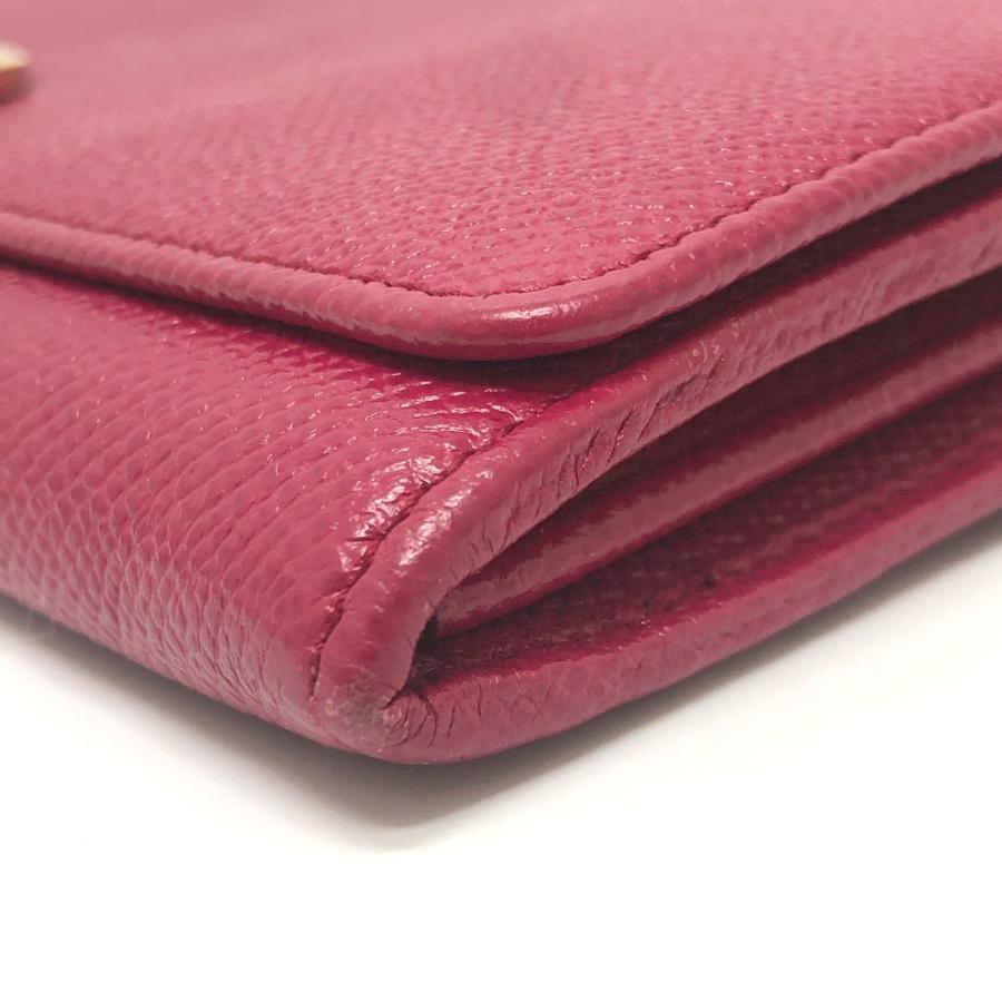 BVLGARI ブルガリ 283546 ブルガリブルガリ ロゴクリップ 2つ折り フラップ ロングウォレット 長財布 レッド系 レディース【中古】 | BVLGARI | 05