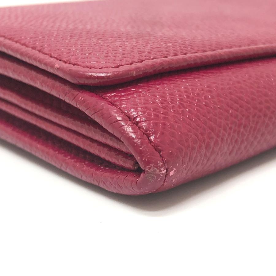 BVLGARI ブルガリ 283546 ブルガリブルガリ ロゴクリップ 2つ折り フラップ ロングウォレット 長財布 レッド系 レディース【中古】 | BVLGARI | 06