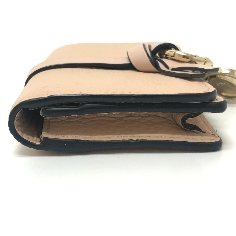 Chloe クロエ ALPHABET アルファベット 名刺入れ カードホルダー パスケース カードケース ベージュ レディース【中古】 | Chloe | 03