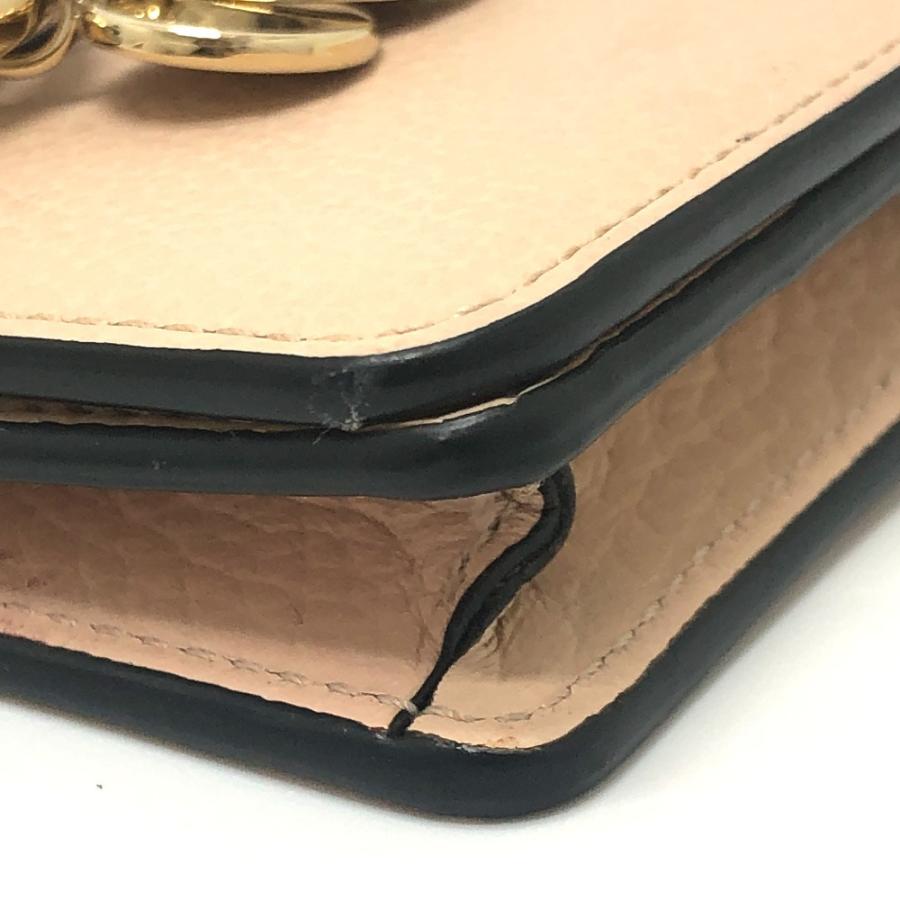 Chloe クロエ ALPHABET アルファベット 名刺入れ カードホルダー パスケース カードケース ベージュ レディース【中古】 | Chloe | 05