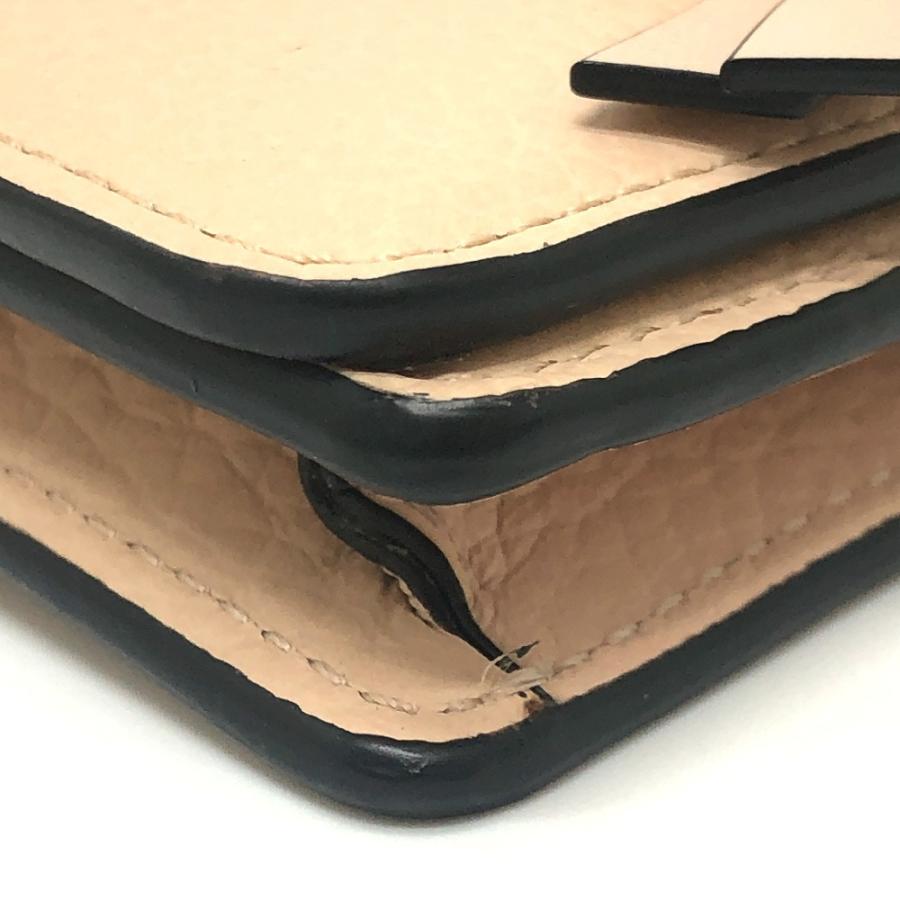 Chloe クロエ ALPHABET アルファベット 名刺入れ カードホルダー パスケース カードケース ベージュ レディース【中古】 | Chloe | 06