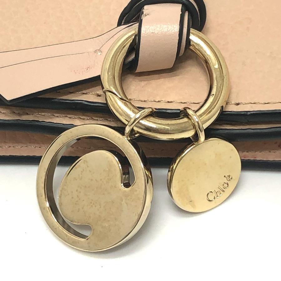 Chloe クロエ ALPHABET アルファベット 名刺入れ カードホルダー パスケース カードケース ベージュ レディース【中古】 | Chloe | 08