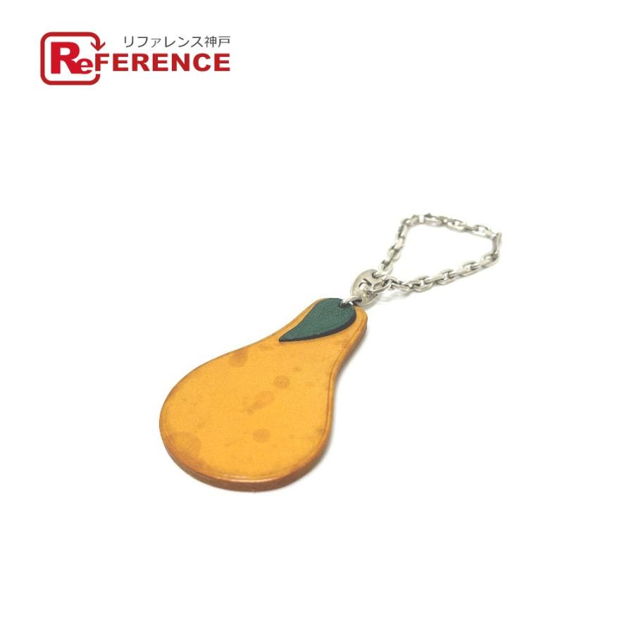HERMES エルメス ラ・フランス 洋ナシ 梨 フルーツ 果物 チャーム キーホルダー バッグチャーム ベージュ レディース【中古】 | HERMES
