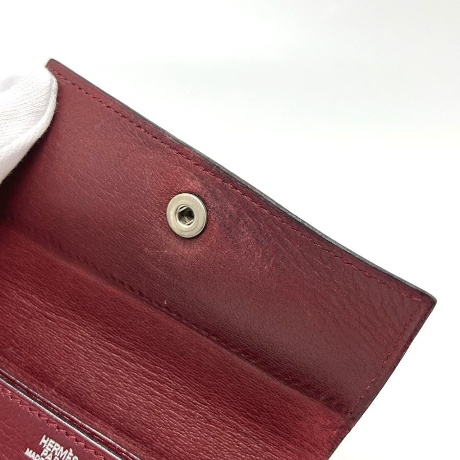 HERMES エルメス セリエ 名刺入れ カードケース ルージュアッシュ シルバー金具 レディース【中古】 | HERMES | 06