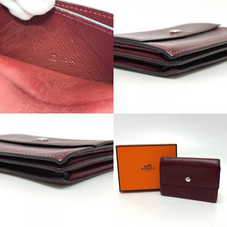 HERMES エルメス セリエ 名刺入れ カードケース ルージュアッシュ シルバー金具 レディース【中古】 | HERMES | 09