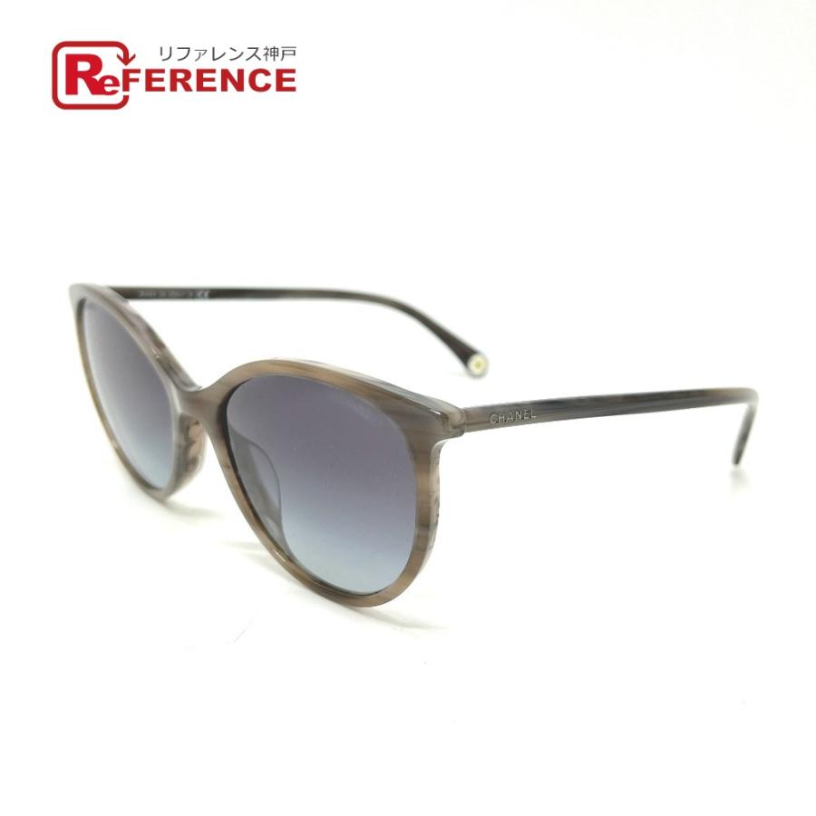 CHANEL シャネル 5448-A グラデーション アイウェア サングラス グレー レディース【中古】 | CHANEL