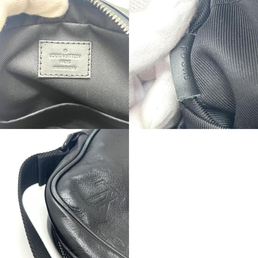 LOUIS VUITTON ルイヴィトン M43681 ダヌーブPM ポシェット  カバン バッグ モノグラムシャドウ ショルダーバッグ ブラック【中古】 | LOUIS VUITTON | 09