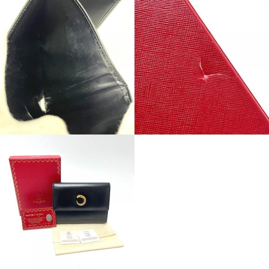 CARTIER カルティエ パンテール 短財布 財布 ウォレット 3つ折り財布 ブラック レディース【中古】 | Cartier | 09