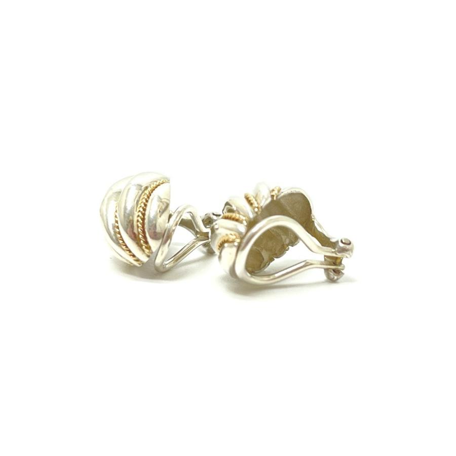 TIFFANY&Co. ティファニー ツイストロープ ドーム イヤリング アクセサリー イヤリング シルバー×ゴールド レディース【中古】 | TIFFANY&Co. | 01