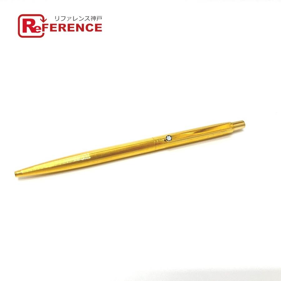 MONTBLANC モンブラン ノンブレス ペン 文房具 筆記用具 ボールペン ゴールド ユニセックス【中古】 | MONTBLANC（筆記具、時計）
