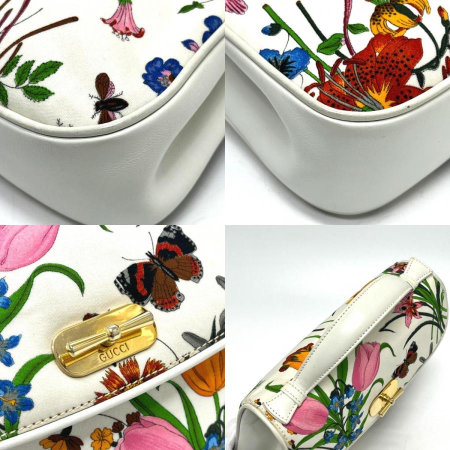 GUCCI グッチ フローラ ハンドバッグ カバン ミニバッグ ハンドバッグ ホワイト×マルチ レディース【中古】 | GUCCI | 07