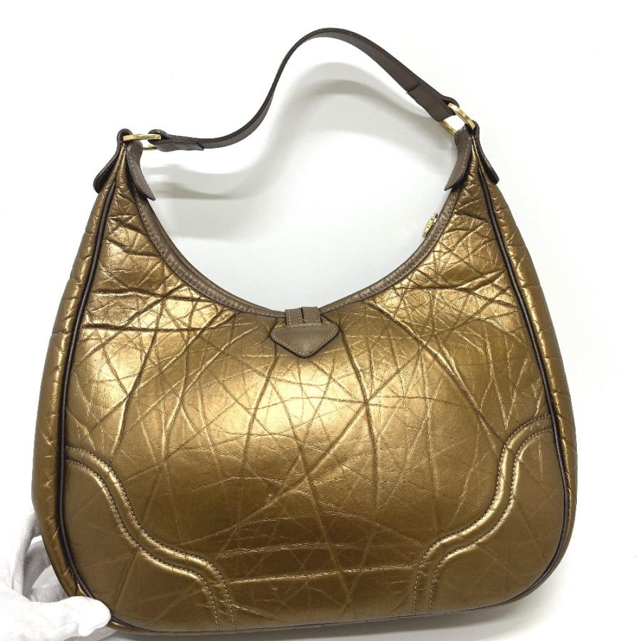 Longchamp ロンシャン ロゴ カバン ハンドバッグ トートバッグ ショルダーバッグ ブロンズゴールド レディース【中古】 | LONGCHAMP | 01