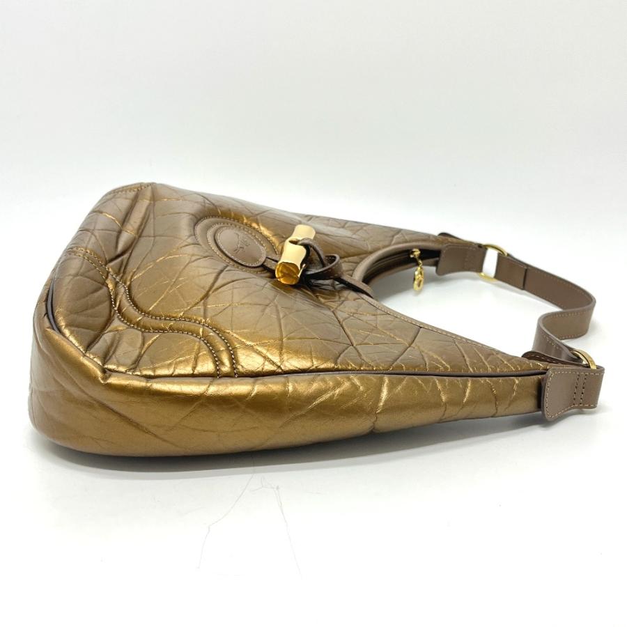 Longchamp ロンシャン ロゴ カバン ハンドバッグ トートバッグ ショルダーバッグ ブロンズゴールド レディース【中古】 | LONGCHAMP | 03