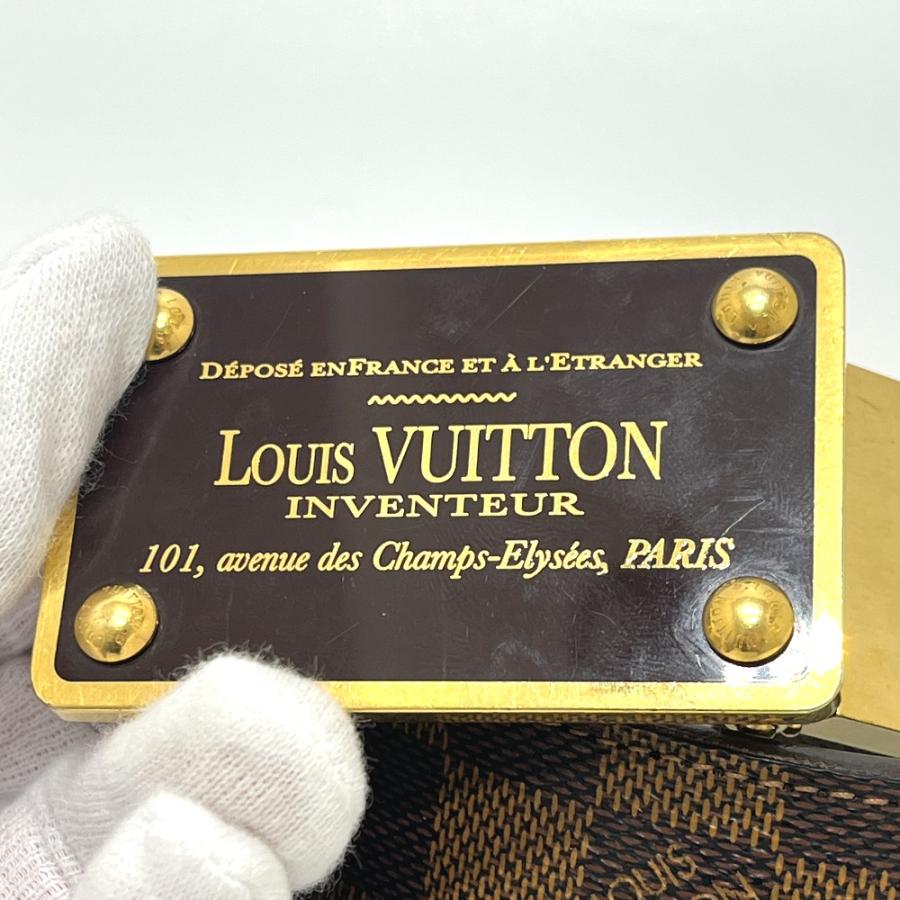 LOUIS VUITTON ルイヴィトン M9677 サンチュール アンヴァントゥール ファッション小物 ウエストベルト ベルト エベヌ メンズ【中古】 | LOUIS VUITTON | 01