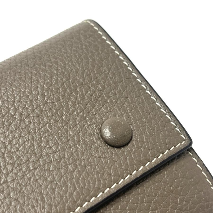 CELINE セリーヌ 104903XFL.09SO スモール トリフォールドウォレット 3つ折り財布 グレーベージュ/イエロー レディース【中古】 | CELINE | 04