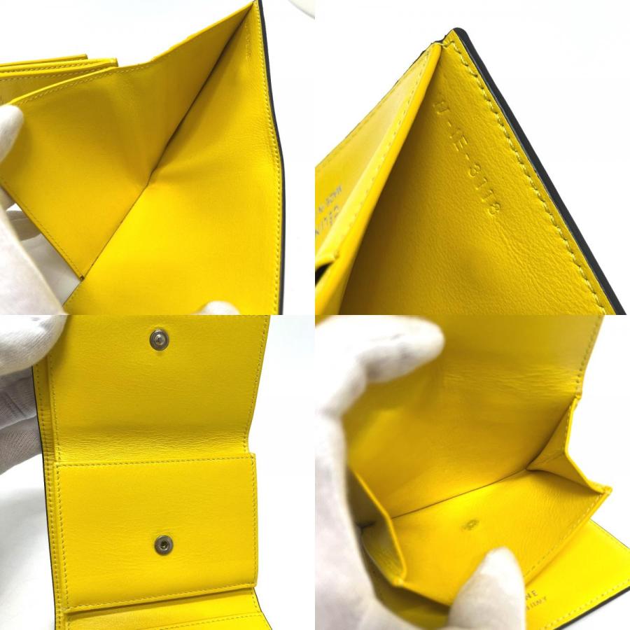 CELINE セリーヌ 104903XFL.09SO スモール トリフォールドウォレット 3つ折り財布 グレーベージュ/イエロー レディース【中古】 | CELINE | 07