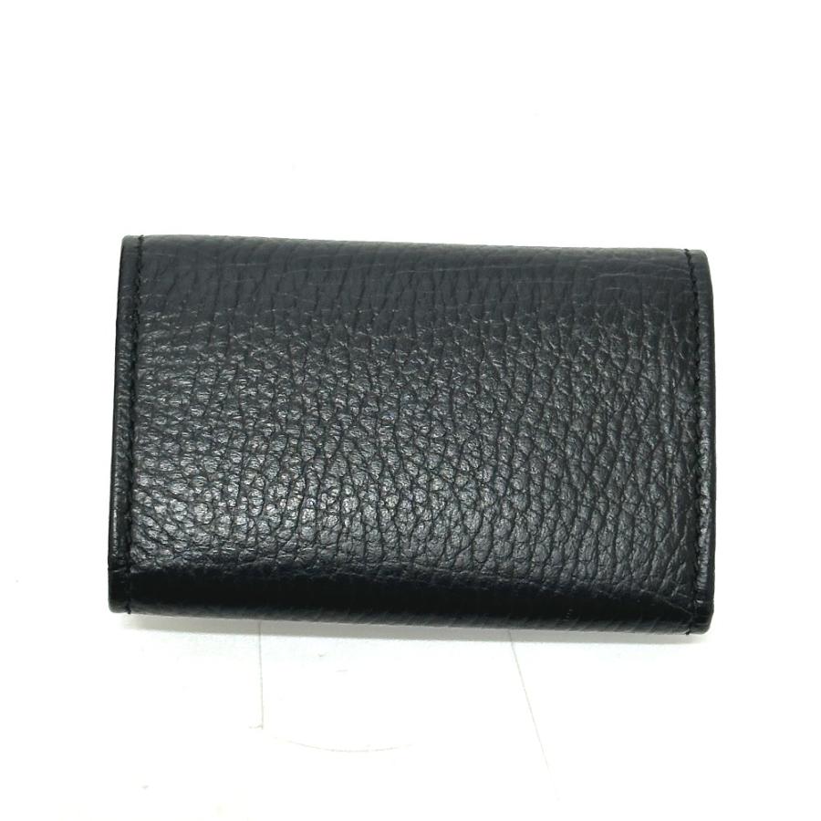 GUCCI（グッチ） 未使用 456118 GGマーモント 6連 キーケース ブラック