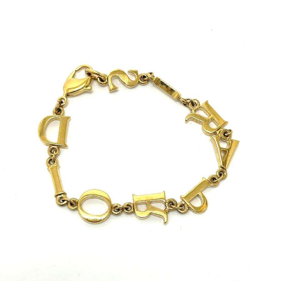 Dior ディオール DIOR PARIS ロゴ ブレスレット ゴールド レディース