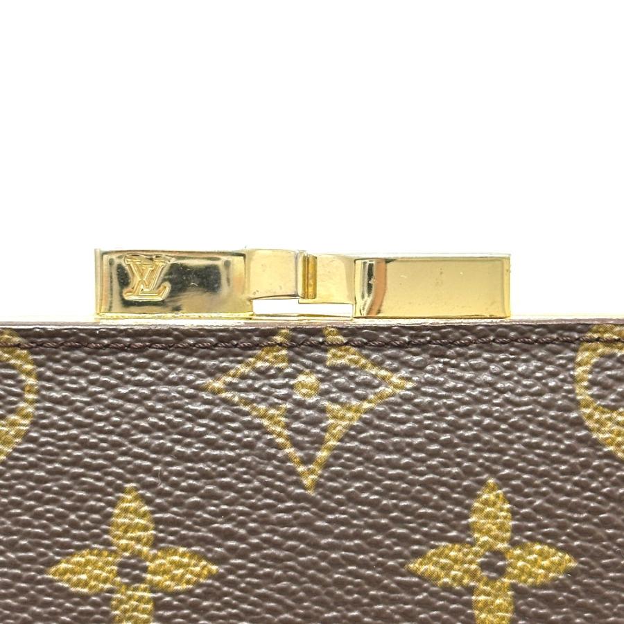 LOUIS VUITTON ルイヴィトン T61922 コンパクトウォレット USA限定 財布 がま口 ミニウォレット 2つ折り財布 ブラウン レディース【中古】 | LOUIS VUITTON | 06